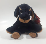 Russ Berrie & Company Amram's Biscuit Black Puppy Dog 5" Tall Toy Stuffed Plush Animal New with Tags