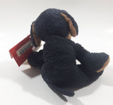 Russ Berrie & Company Amram's Biscuit Black Puppy Dog 5" Tall Toy Stuffed Plush Animal New with Tags