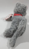 Hallmark Jingle Grey Cat Meowing 8 1/2" Long Toy Stuffed Plush Animal New with Tags