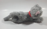 Hallmark Jingle Grey Cat Meowing 8 1/2" Long Toy Stuffed Plush Animal New with Tags