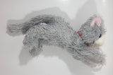 Hallmark Jingle Grey Cat Meowing 8 1/2" Long Toy Stuffed Plush Animal New with Tags
