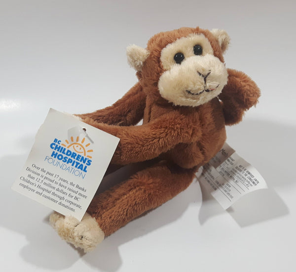Blue Loyal Monty the Monkey 7" Tall Toy Stuffed Plush Animal with Magnetic Hands New with Tags