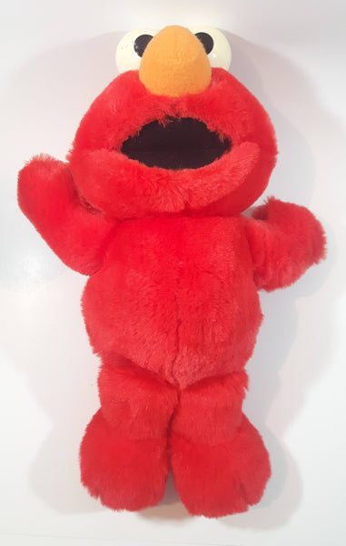 1995 Tyco Jim Henson Muppets Tickle Me Elmo Talking 15" Tall Toy Stuffed Plush Character