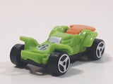 Kinder Surprise MPG #80 Green and Orange Plastic Snap Together Toy Race Car Vehicle