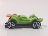 Kinder Surprise MPG #80 Green and Orange Plastic Snap Together Toy Race Car Vehicle