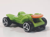 Kinder Surprise MPG #80 Green and Orange Plastic Snap Together Toy Race Car Vehicle
