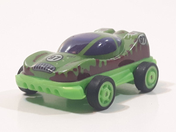 Kinder Surprise MPG UN 056 #97 Green Pullback Plastic Snap Together Toy Race Car Vehicle