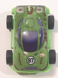 Kinder Surprise MPG UN 056 #97 Green Pullback Plastic Snap Together Toy Race Car Vehicle