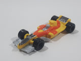 2011 Kinder Surprise Sprinty MPG DC239 #28 Yellow and Orange Plastic Snap Together Toy Race Car Vehicle