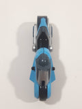 Kinder Surprise Justice League MPG DE115 Blue and Grey Plastic Snap Together Toy Motor Cycle Vehicle