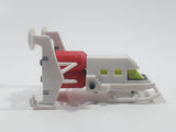 White and Red Rocket Ship 2 1/8" Long Plastic Spacecraft Vehicle