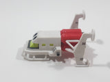 White and Red Rocket Ship 2 1/8" Long Plastic Spacecraft Vehicle