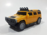 2006 McDonald's #2 Hummer H2 Push and Go Friction Motorized Yellow Plastic Die Cast Toy Car Vehicle