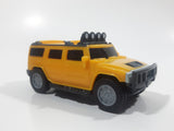 2006 McDonald's #2 Hummer H2 Push and Go Friction Motorized Yellow Plastic Die Cast Toy Car Vehicle