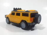 2006 McDonald's #2 Hummer H2 Push and Go Friction Motorized Yellow Plastic Die Cast Toy Car Vehicle