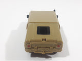 2006 McDonald's #4 Hummer H1 Push and Go Friction Motorized Beige Brown Sand Plastic Die Cast Toy Car Vehicle with Winch