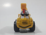 2001 Maisto Hasbro Tonka Lil Chuck & Friends Crane Truck Grey Yellow Die Cast Toy Car Vehicle