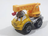 2001 Maisto Hasbro Tonka Lil Chuck & Friends Crane Truck Grey Yellow Die Cast Toy Car Vehicle