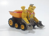 2001 Maisto Hasbro Tonka Lil Chuck & Friends Excavator Scoop Hands Dump Truck Yellow Die Cast Toy Car Vehicle
