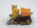 2001 Maisto Hasbro Tonka Lil Chuck & Friends Excavator Scoop Hands Dump Truck Yellow Die Cast Toy Car Vehicle