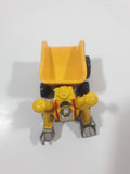 2001 Maisto Hasbro Tonka Lil Chuck & Friends Excavator Scoop Hands Dump Truck Yellow Die Cast Toy Car Vehicle
