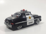Disney Pixar Cars '49 Merc Police Sheriff Cop Car Black and White Die Cast Toy Car Vehicle