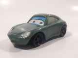 2006 McDonald's Disney Pixar Cars Sally Porsche Light Green Pullback Plastic Die Cast Toy Car Vehicle
