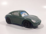 2006 McDonald's Disney Pixar Cars Sally Porsche Light Green Pullback Plastic Die Cast Toy Car Vehicle