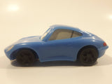 2006 McDonald's Disney Pixar Cars Sally Porsche Light Blue Pullback Plastic Die Cast Toy Car Vehicle