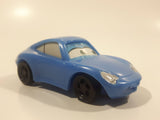 2006 McDonald's Disney Pixar Cars Sally Porsche Light Blue Pullback Plastic Die Cast Toy Car Vehicle