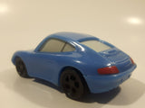 2006 McDonald's Disney Pixar Cars Sally Porsche Light Blue Pullback Plastic Die Cast Toy Car Vehicle