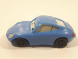 2006 McDonald's Disney Pixar Cars Sally Porsche Light Blue Pullback Plastic Die Cast Toy Car Vehicle