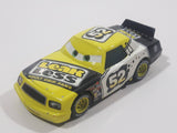 Disney Pixar Cars Leak Less Adult Drip Pans #52 Yellow White Black Die Cast Toy Car Vehicle