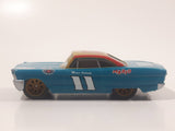 Disney Pixar Cars #11 Mario Andretti Teal Blue Green 427 C.I. Die Cast Toy Race Car Vehicle