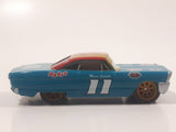 Disney Pixar Cars #11 Mario Andretti Teal Blue Green 427 C.I. Die Cast Toy Race Car Vehicle