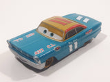 Disney Pixar Cars #11 Mario Andretti Teal Blue Green 427 C.I. Die Cast Toy Race Car Vehicle