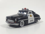 Disney Pixar Cars '49 Merc Police Sheriff Cop Car Black and White Die Cast Toy Car Vehicle