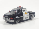 Disney Pixar Cars '49 Merc Police Sheriff Cop Car Black and White Die Cast Toy Car Vehicle