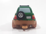 2000 Chevron Mini Cars Freddy 4-Wheeler MC 4 Green and Brown Plastic Die Cast Toy Car Vehicle