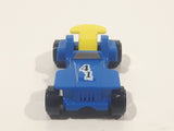 Kinder Surprise MPG #41 Blue and Yellow Plastic Snap Together Toy Race Car Vehicle