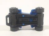 Kinder Surprise MPG #41 Blue and Yellow Plastic Snap Together Toy Race Car Vehicle