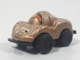 Unknown Brand No. 0001 Very Good New Vs Good Gold Plastic Die Cast Toy Race Car Vehicle