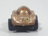 Unknown Brand No. 0001 Very Good New Vs Good Gold Plastic Die Cast Toy Race Car Vehicle