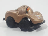 Unknown Brand No. 0001 Very Good New Vs Good Gold Plastic Die Cast Toy Race Car Vehicle