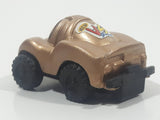Unknown Brand No. 0001 Very Good New Vs Good Gold Plastic Die Cast Toy Race Car Vehicle
