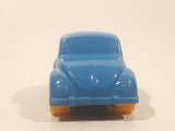 Rare 1980s Lars Kjellme AB Sweden Volkswagen Beetle Blue Plastic Die Cast Toy Car Vehicle