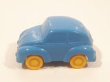 Rare 1980s Lars Kjellme AB Sweden Volkswagen Beetle Blue Plastic Die Cast Toy Car Vehicle
