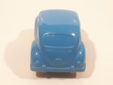 Rare 1980s Lars Kjellme AB Sweden Volkswagen Beetle Blue Plastic Die Cast Toy Car Vehicle