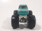 2007 Hot Wheels Monster Jam Tuff 'E' Nuff Rislone Racing Monster Truck Teal Green 1/64 Scale Die Cast Toy Car Vehicle