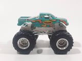 2007 Hot Wheels Monster Jam Tuff 'E' Nuff Rislone Racing Monster Truck Teal Green 1/64 Scale Die Cast Toy Car Vehicle